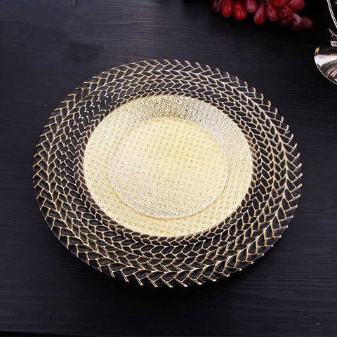 Lauress™ Embossed Round Charger Plate