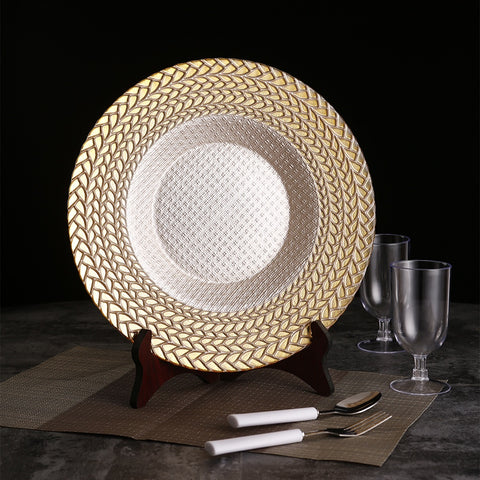 Lauress™ Embossed Round Charger Plate